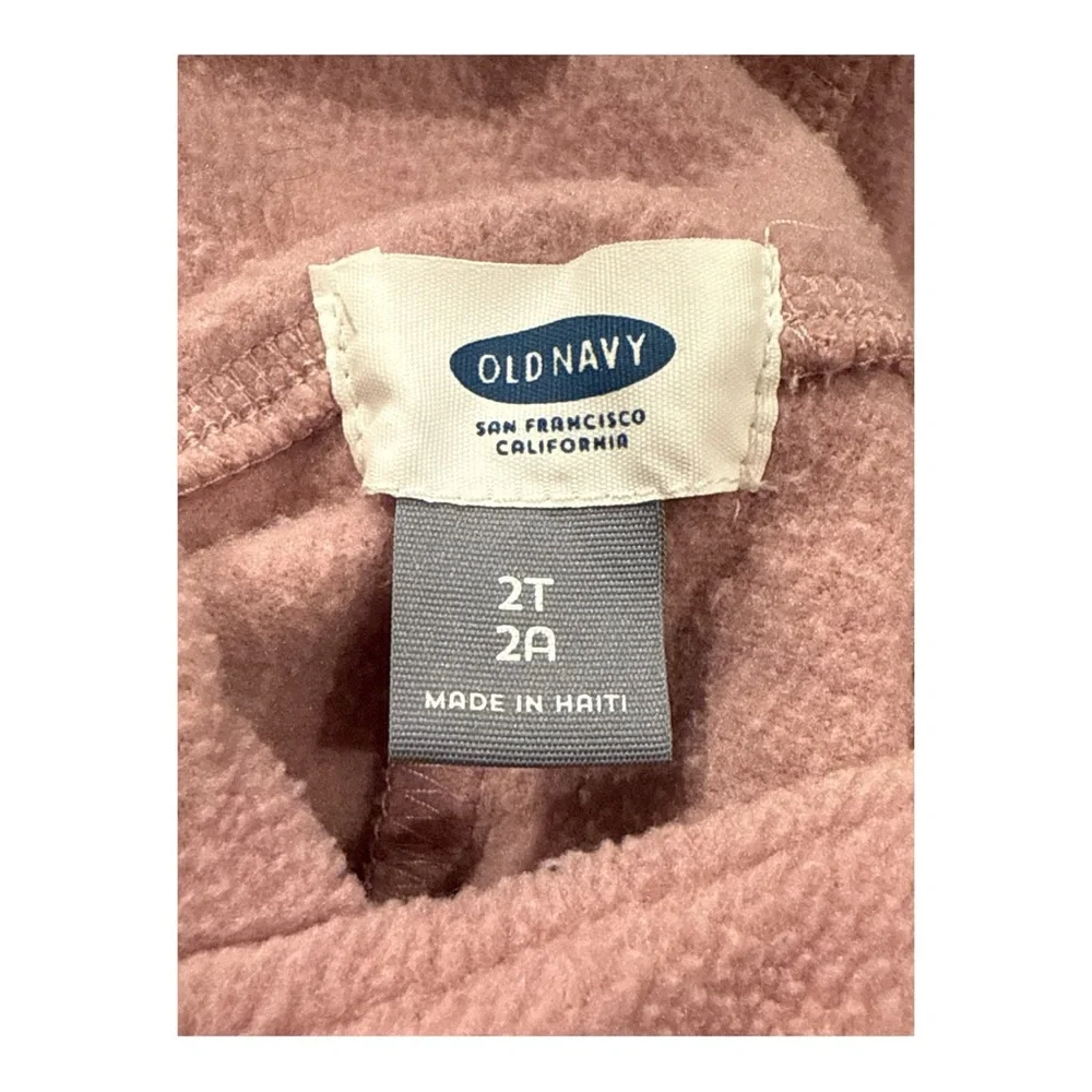Old Navy Toddler Girl Micro Fleece‎ Hooded Poncho, Size 2T